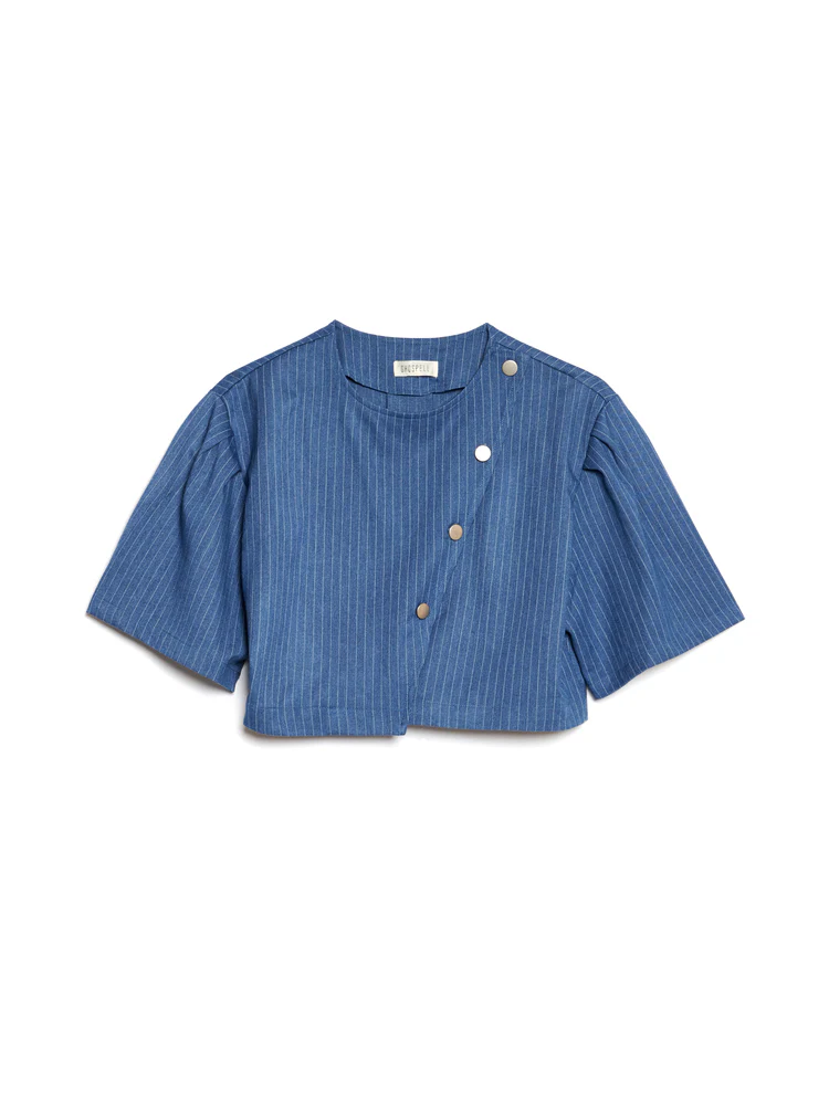 <b> Ghospell </b> Bettie Pinstripe Top - Image 7