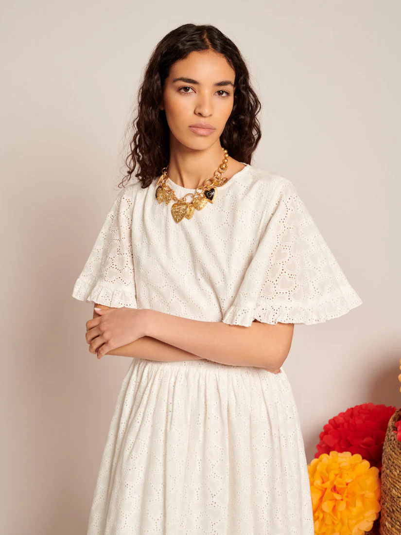 Blanca Broderie Anglaise Maxi Dress - Image 5