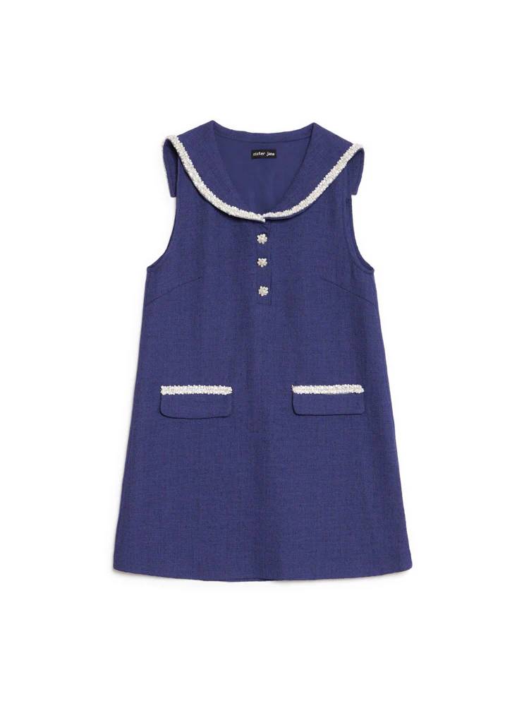 Breeze Tweed Sailor Dress - Image 7