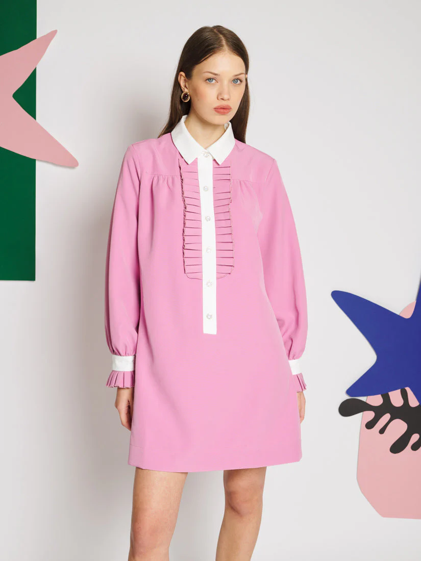 Brigitte Contrast Mini Dress