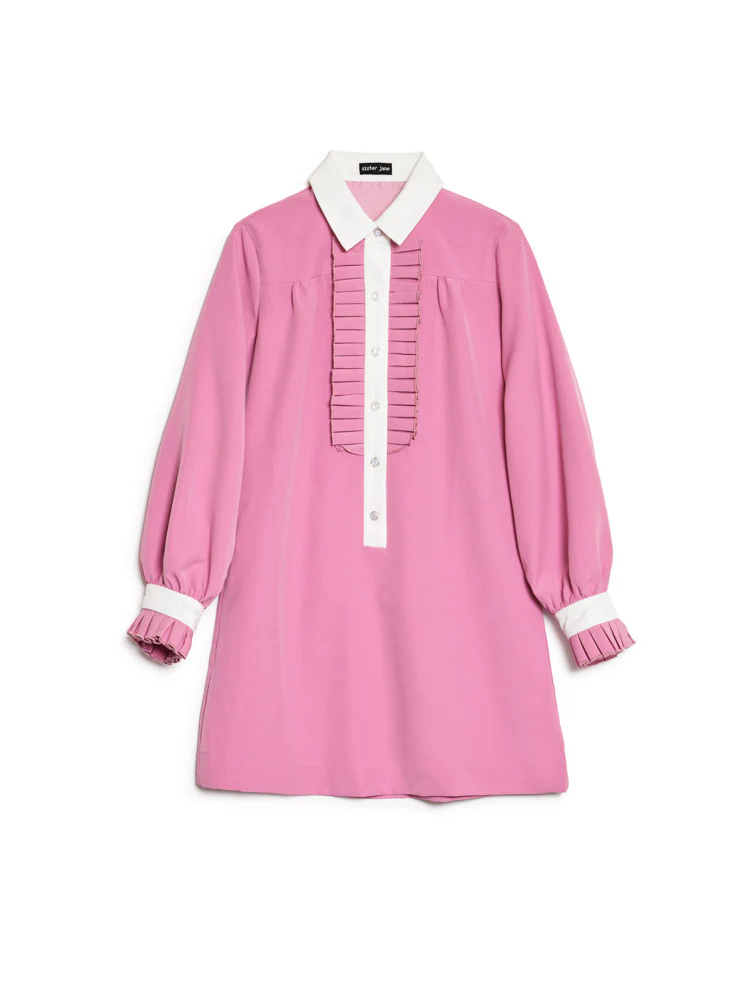 Brigitte Contrast Mini Dress - Image 7