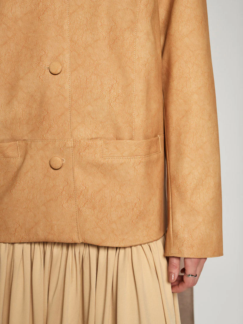 <b> Ghospell </b> Camila Faux Leather Jacket - Image 6