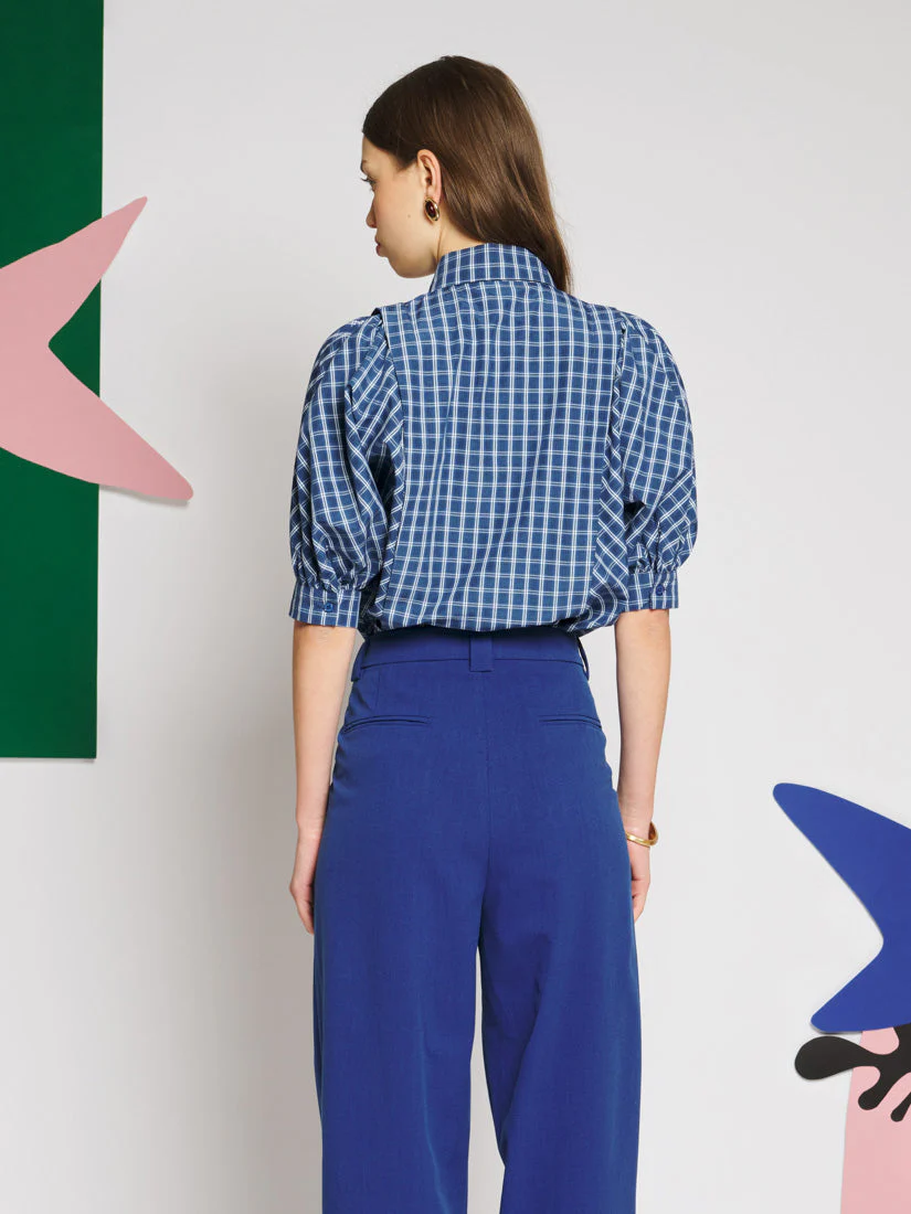 Celeste Check Blouse - Image 3