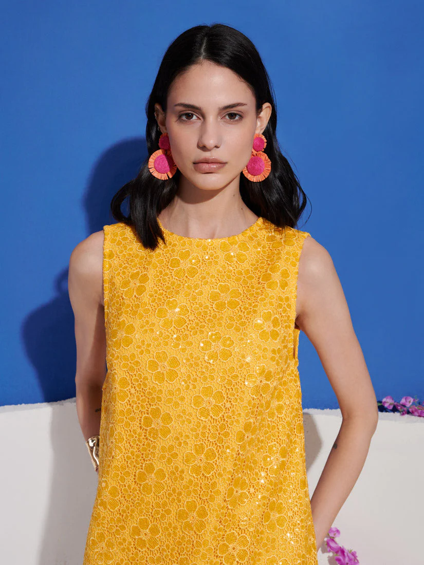 <b>DREAM</b> Citrus Sequin Mini Dress - Image 5