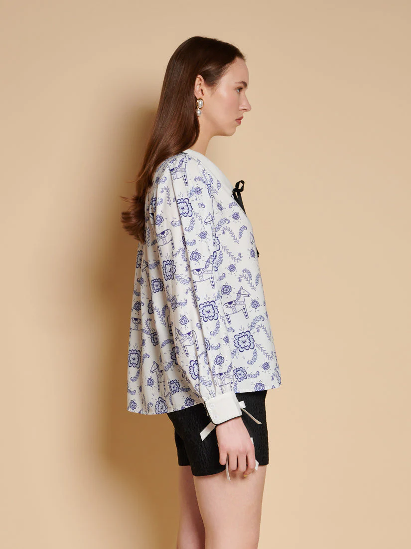Dala Print Blouse - Image 2