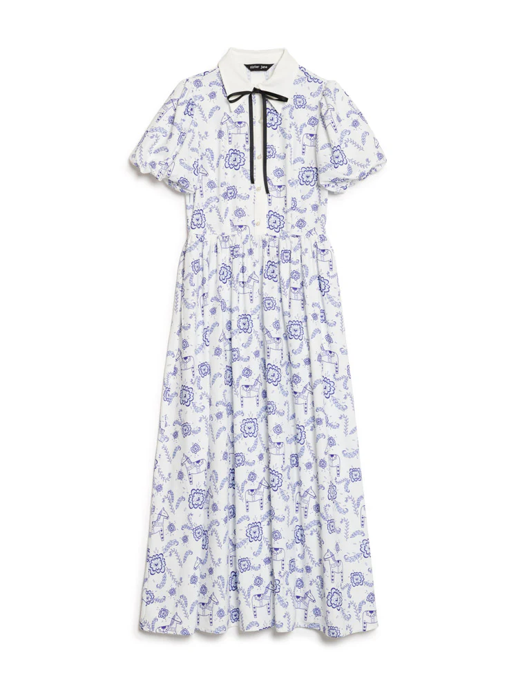 Dala Print Midi Dress - Image 7