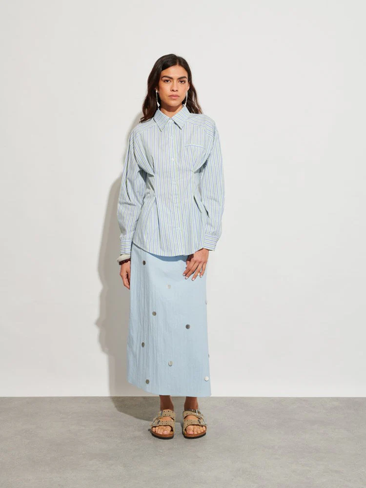 <b>Ghospell</b> Delta Stripe Shirt - Image 2