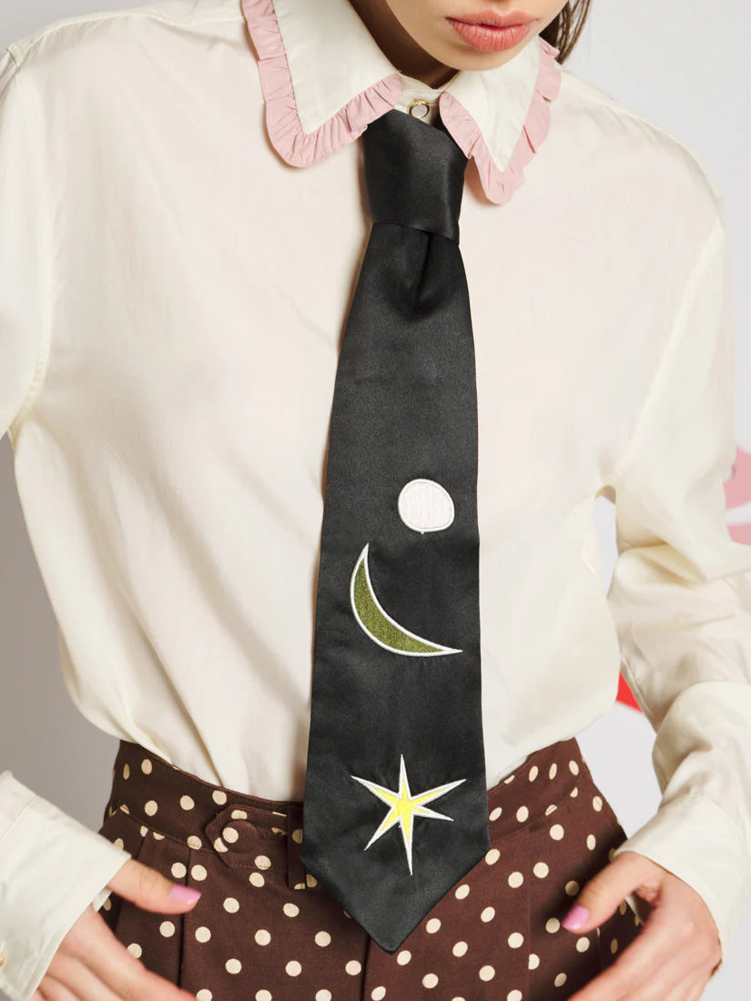 Étienne Embroidery Tie - Image 3