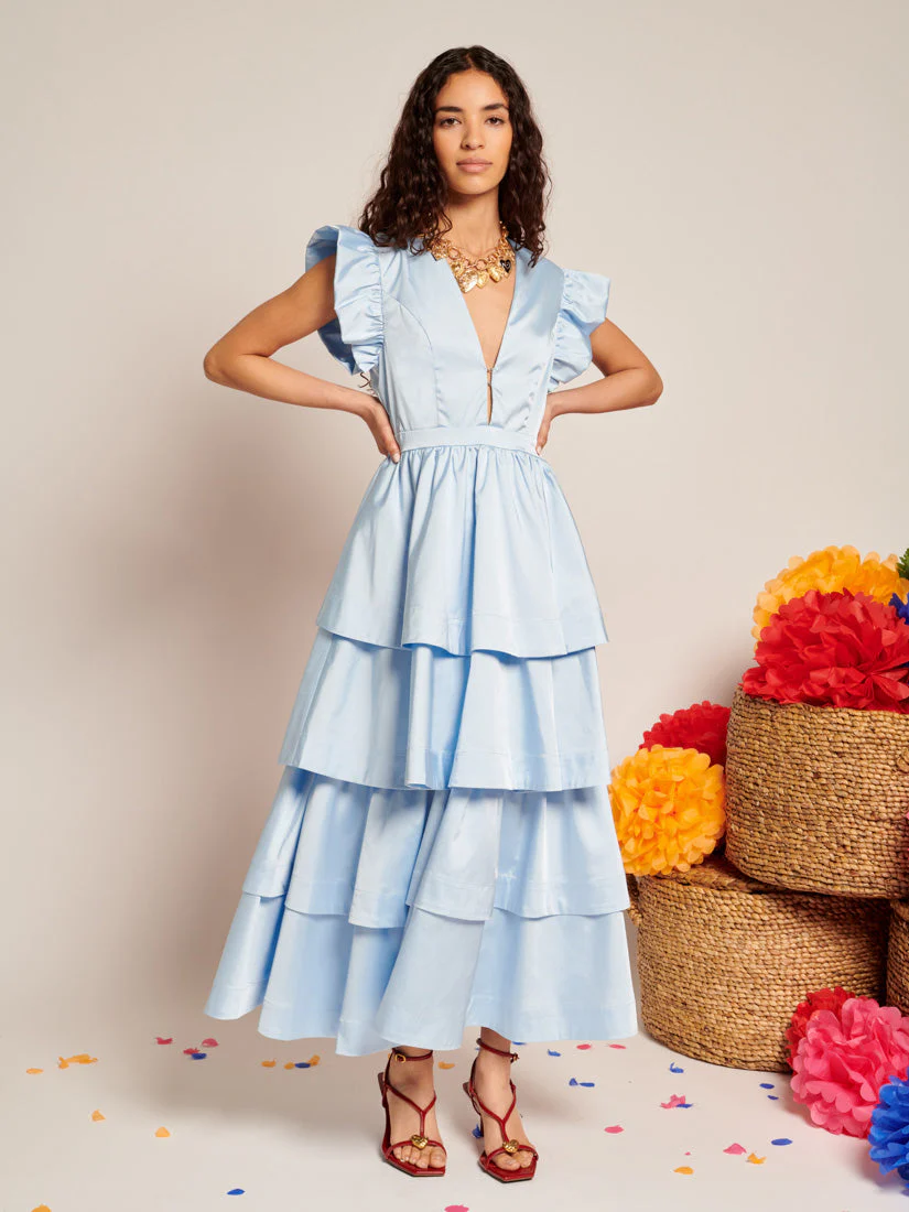 Feria Tiered Midi Dress