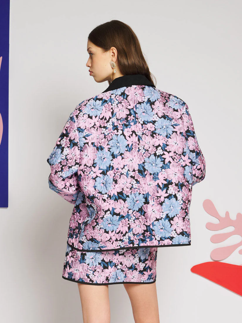 Floral Canvas Jacquard Jacket - Image 3
