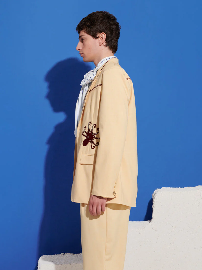 Helios Embroidered Single Breasted Blazer - Image 5