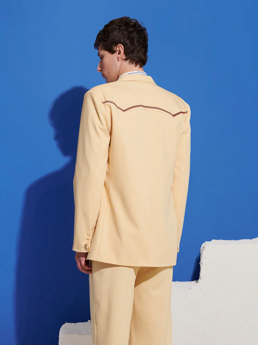 Helios Embroidered Single Breasted Blazer - Image 6