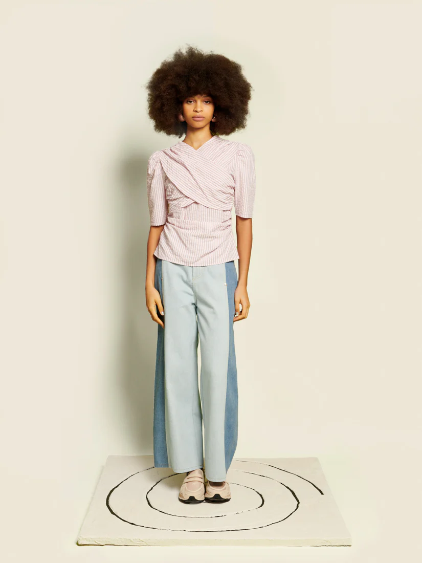 <b> Ghospell </b> Ingie Stripe Top - Image 2