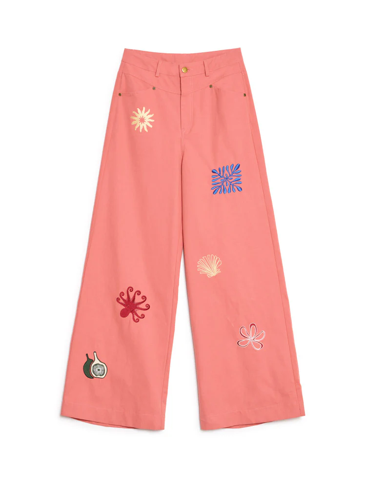 Island Life Embroidered Jeans - Image 7