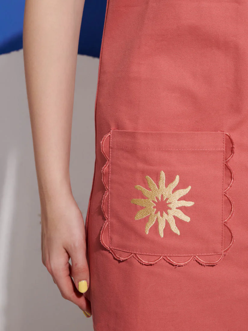 Island Life Embroidered Mini Dress - Image 6