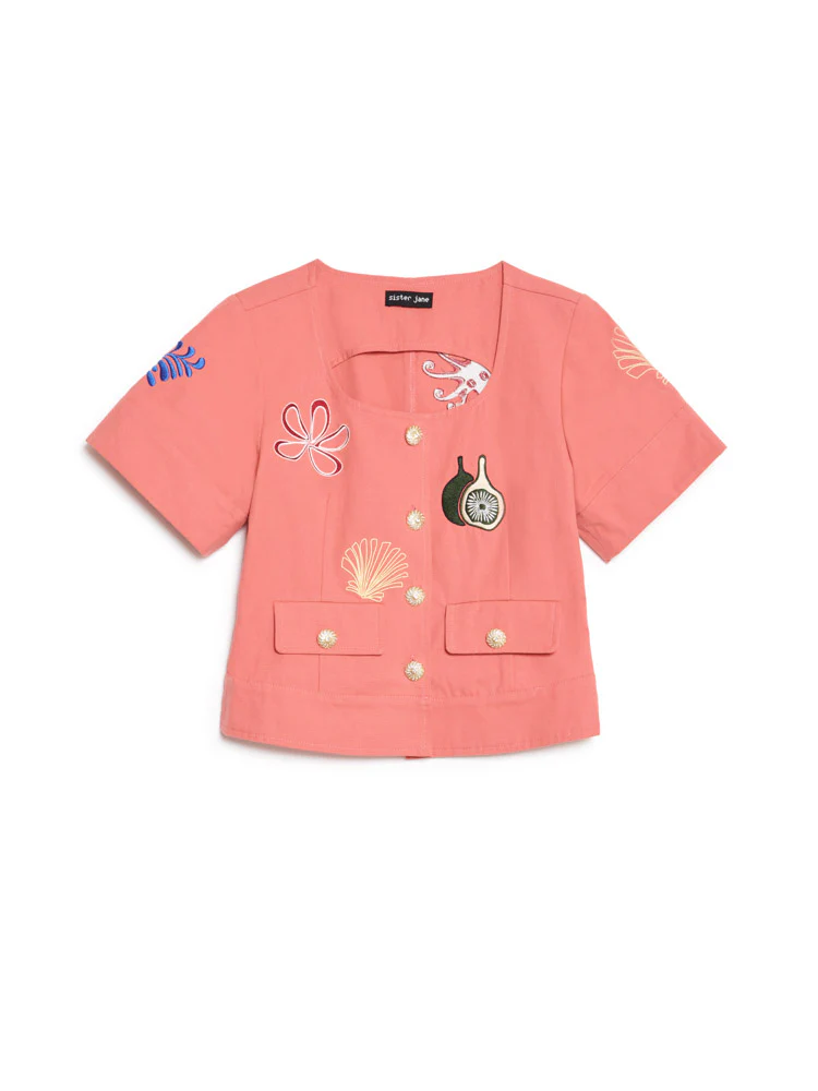 Island Life Embroidered Top - Image 7
