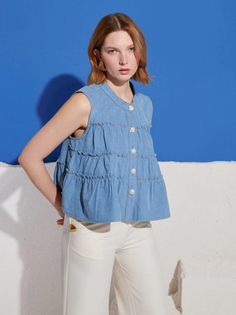 Kasos Denim Top