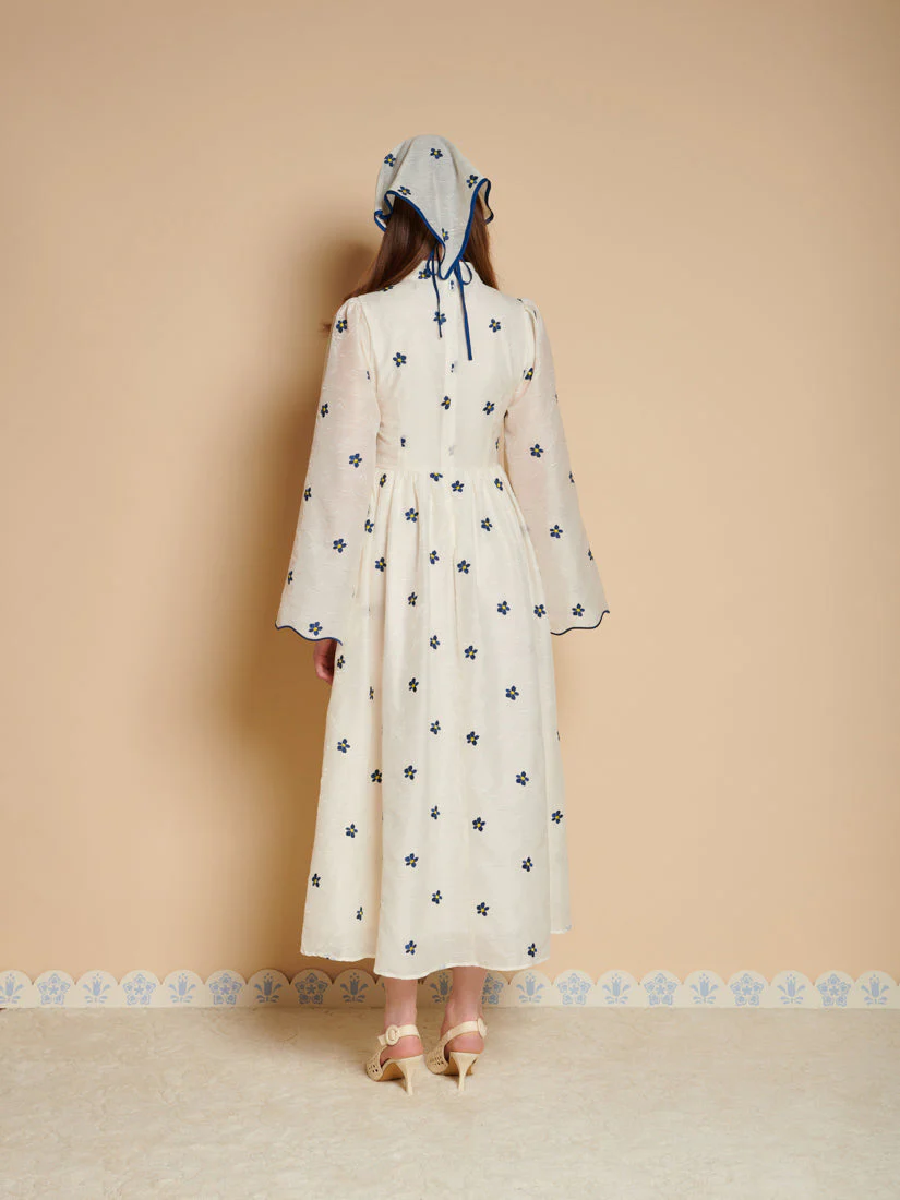 Livia Embroidered Midi Dress - Image 3