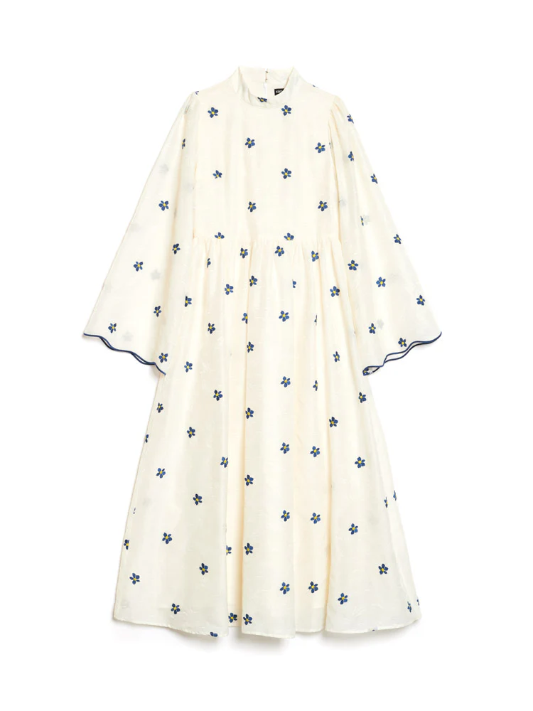 Livia Embroidered Midi Dress - Image 7