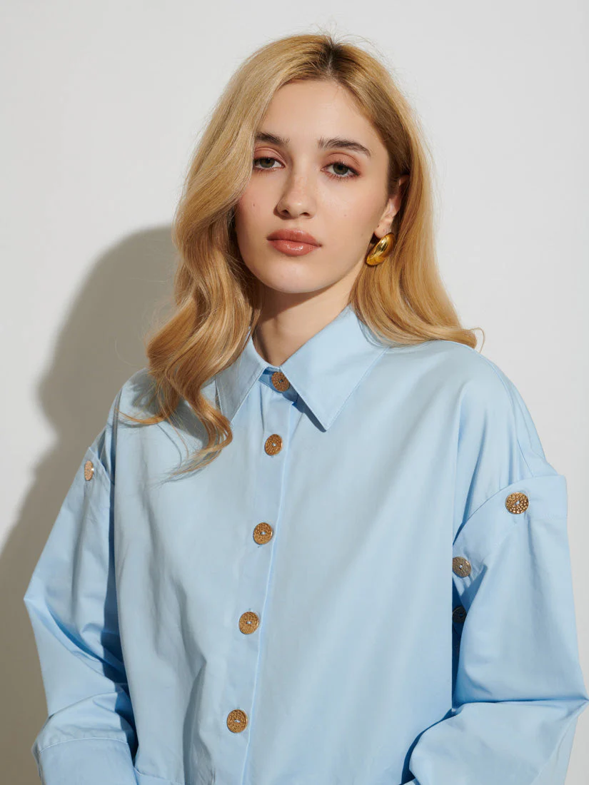 <b>Ghospell</b> Lizzie Buttoned Shirt - Image 7