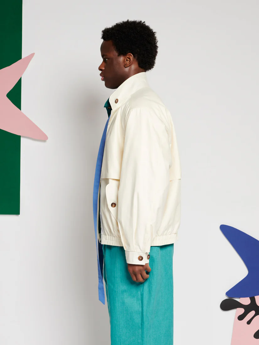 Louis Neck Tie Bomber Jacket - Image 5