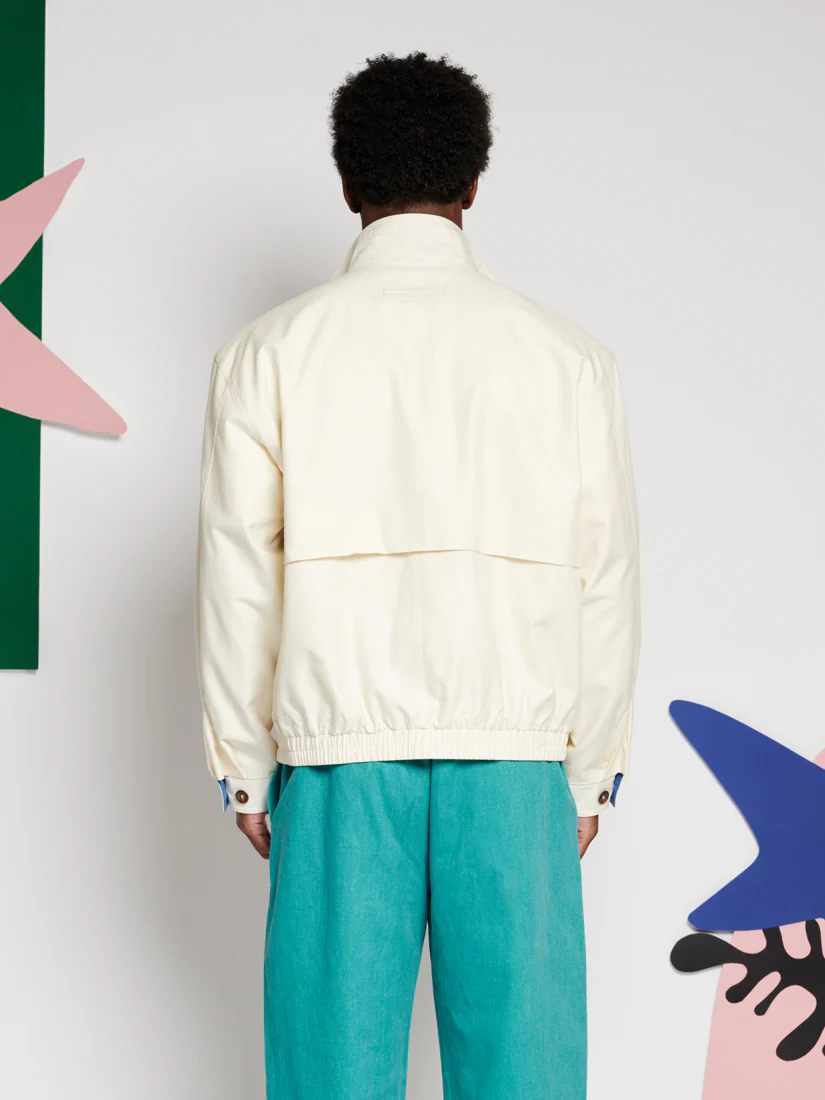 Louis Neck Tie Bomber Jacket - Image 6