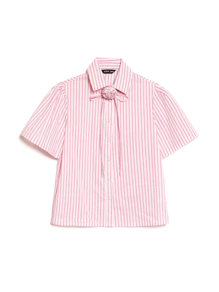 Marta Stripe Boxy Shirt - Image 7