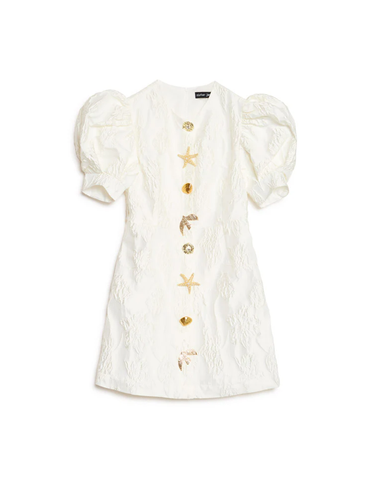 Milos Brooches Mini Dress - Image 7