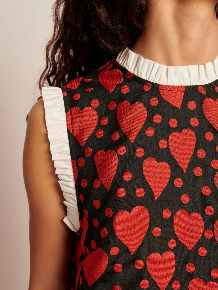 Mon Coeur Jacquard Mini Dress - Image 6