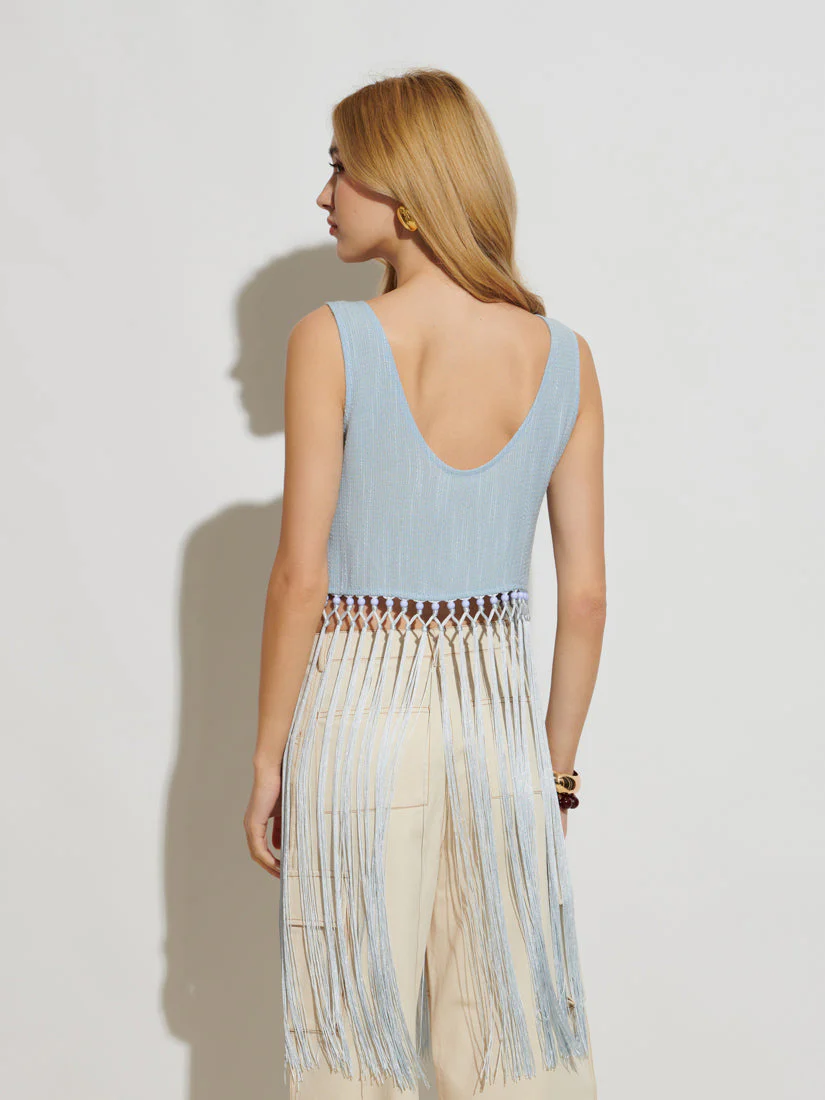 <b>Ghospell</b> Mona Fringed Top - Image 4