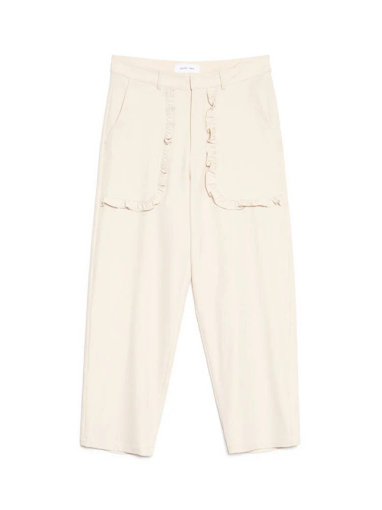 Odilon Ruffle Trim Trousers - Image 7