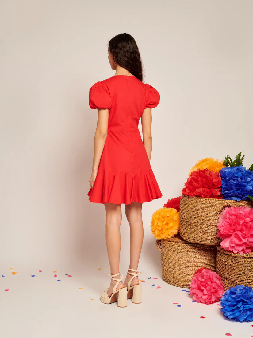 Pepper Ruffle Mini Dress - Image 3