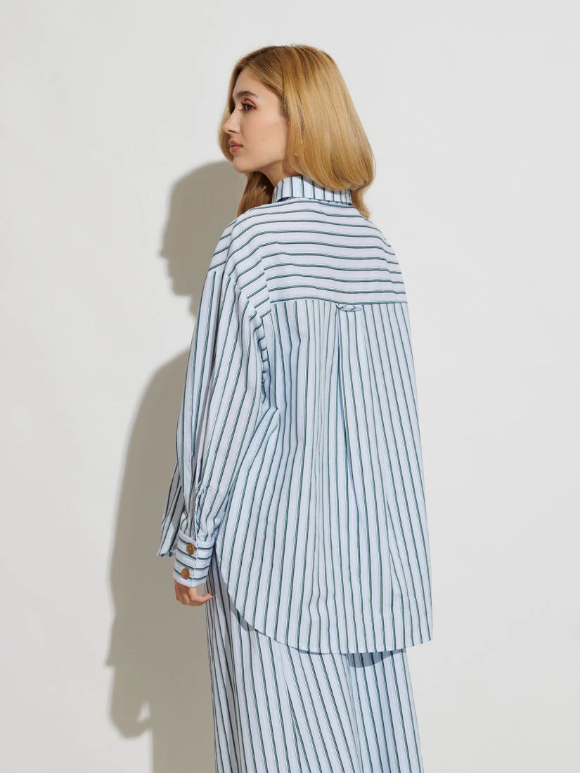 <b>Ghospell</b> Saafiya Striped Shirt - Image 4