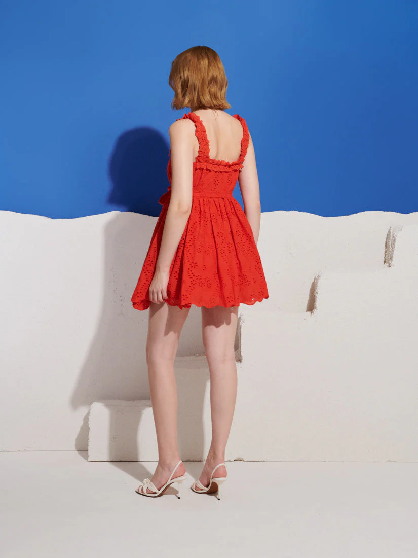 Saffron Trim Mini Dress - Image 3