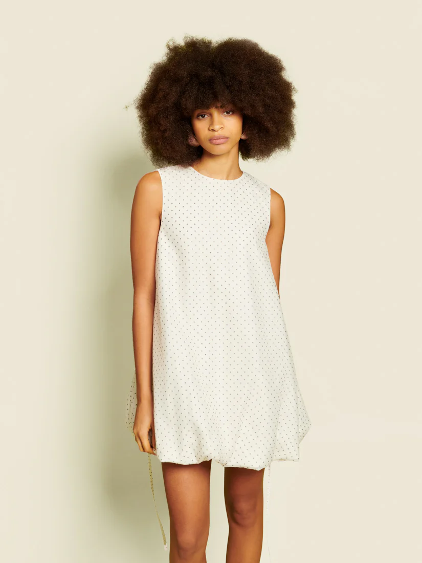 <b> Ghospell </b> Spira Polka Dot Mini Dress