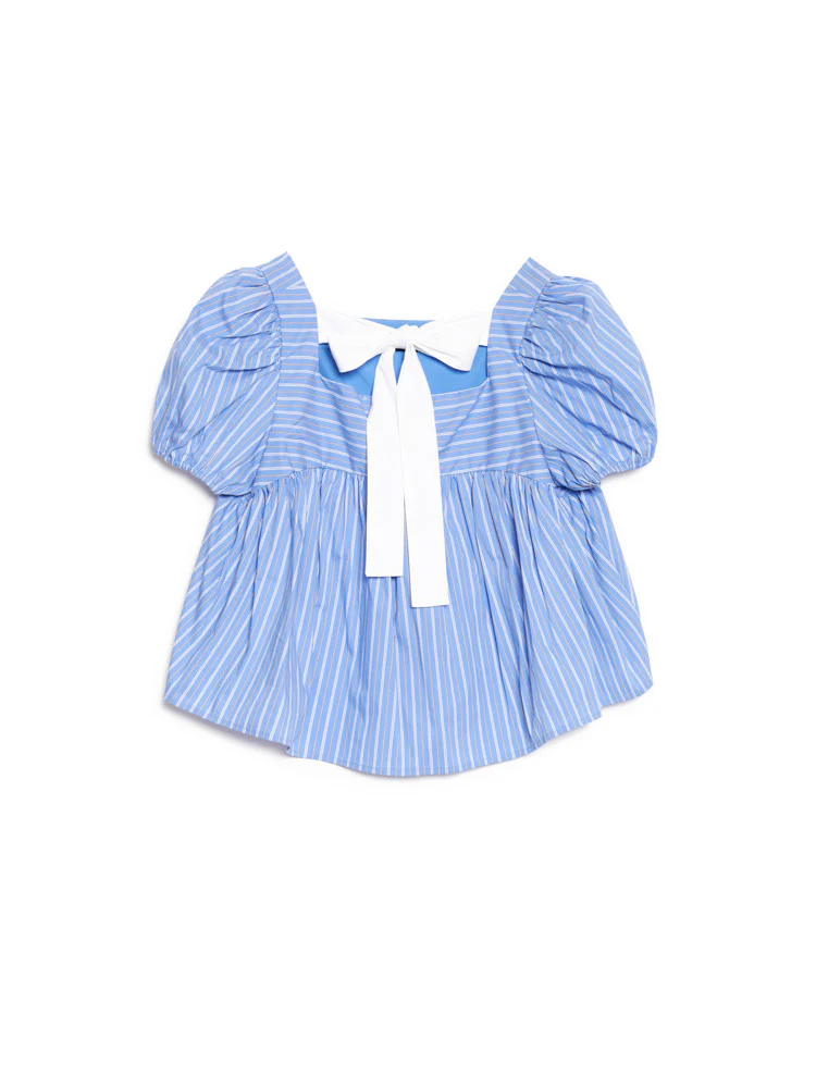 Tulip Stripe Bow Top - Image 7