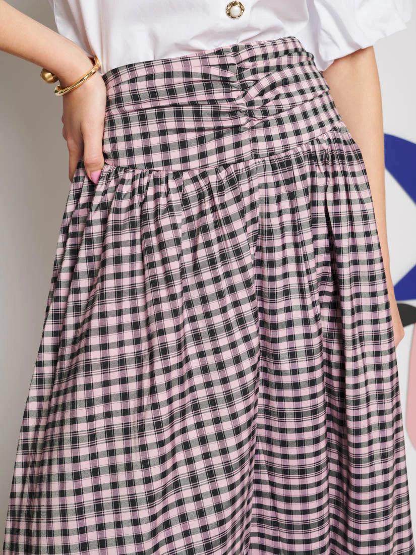 Vence Check Maxi Skirt - Image 5