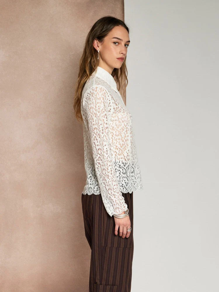 <b> Ghospell </b> Vida Lace Shirt - Image 3