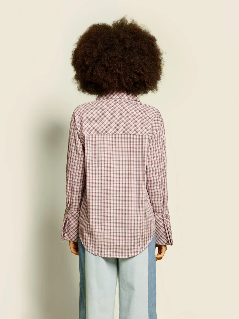 <b> Ghospell </b> Zeynab Check Shirt - Image 4