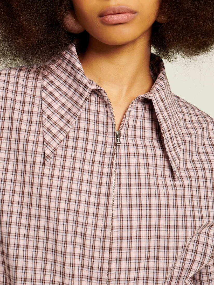 <b> Ghospell </b> Zeynab Check Shirt - Image 6
